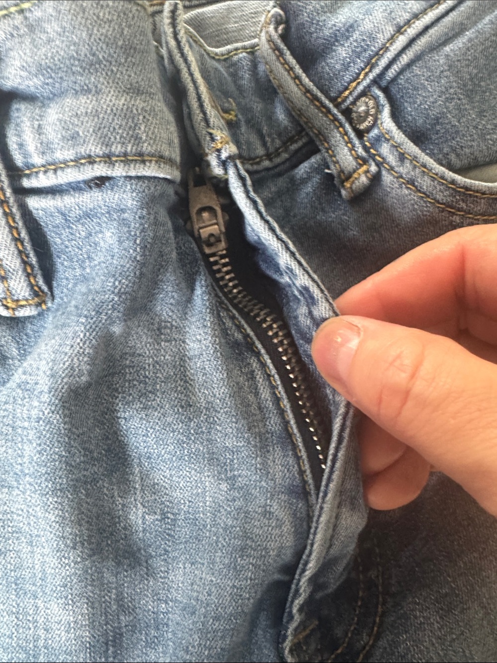 Old Navy Light Blue Slim Straight women skinny/A just F Jeans - Picture 5 of 7